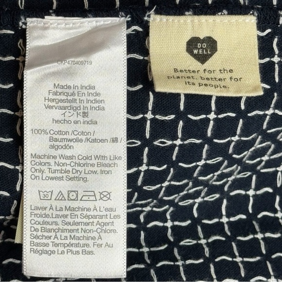 NWOT Madewell 100% Cotton Dobby V-Neck Tiered Midi Dress with Pockets Size XS - Picture 6 of 7